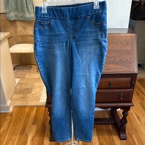 Nine West Heidi pull on skinny crop Women's Blue Jeans